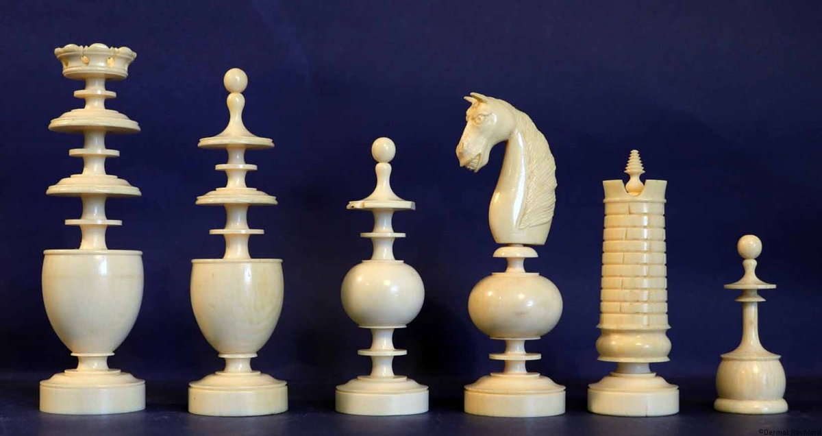 Antique Regency Chess Set