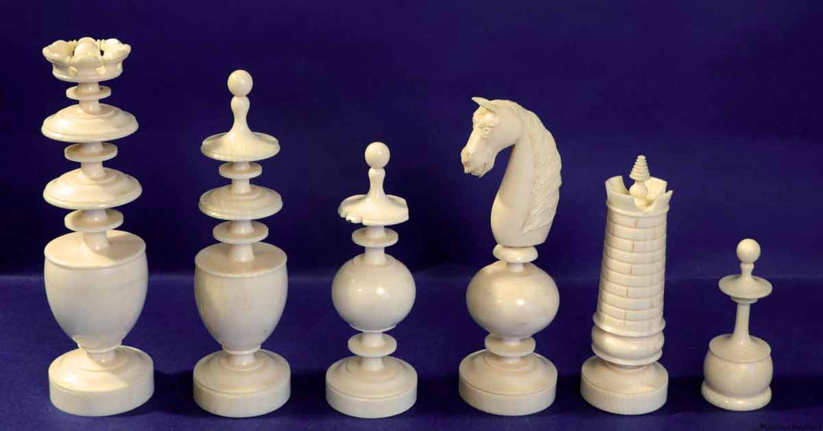 Antique Regency Chess Set