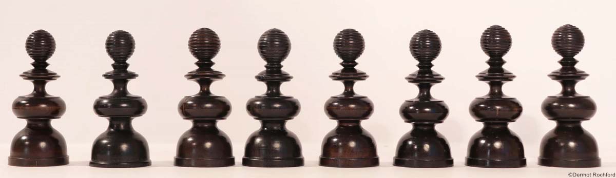 Antique french st. george Chess Set