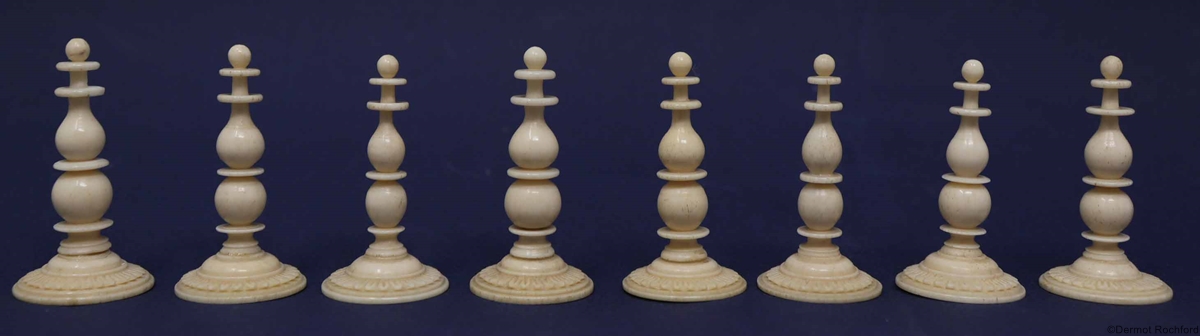 Antique Indian Chess Set