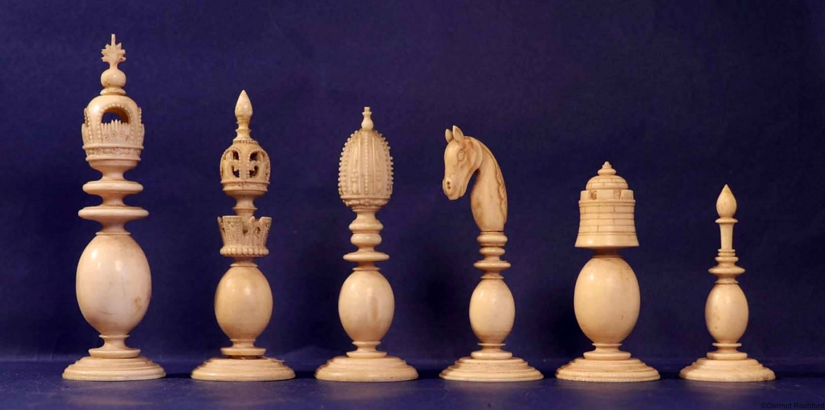 Antique indian  Chess Set