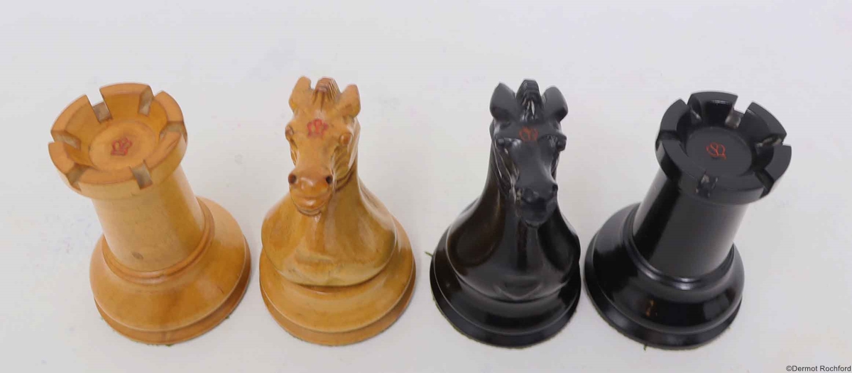 Antique Jaques Club Chess Set