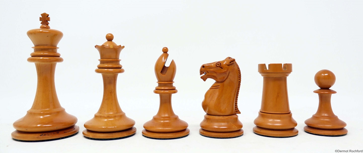 Antique Jaques Club Chess Set