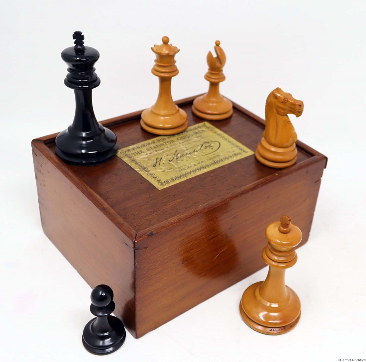 Antique Jaques Club Chess Set