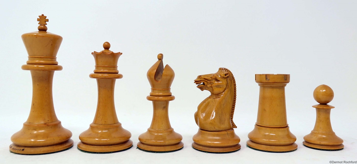 Antique Jaques Club Chess Set