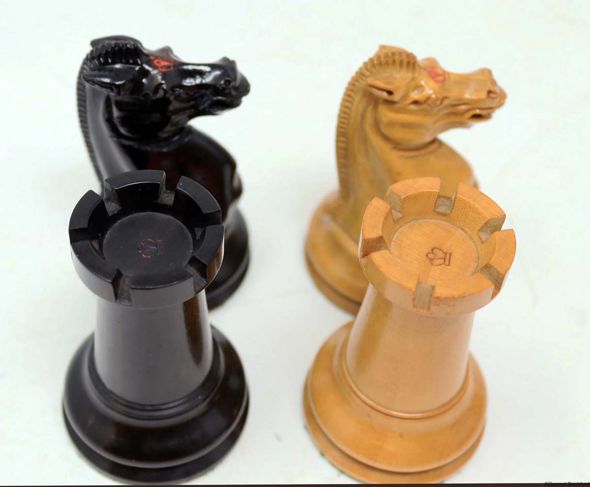 Antique Jaques Club Chess Set