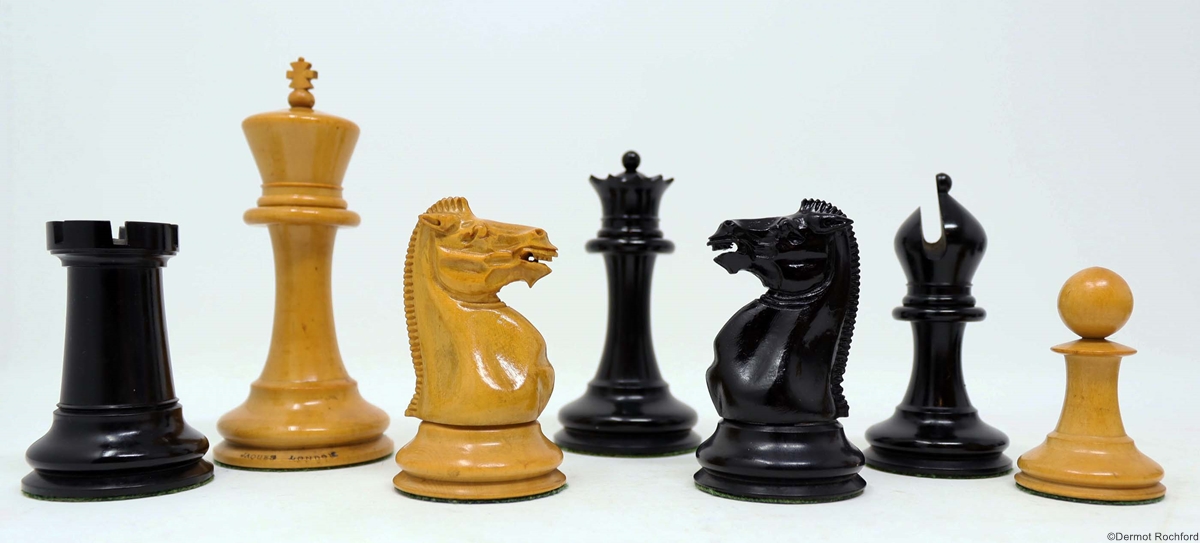 Antique Jaques Club Chess Set