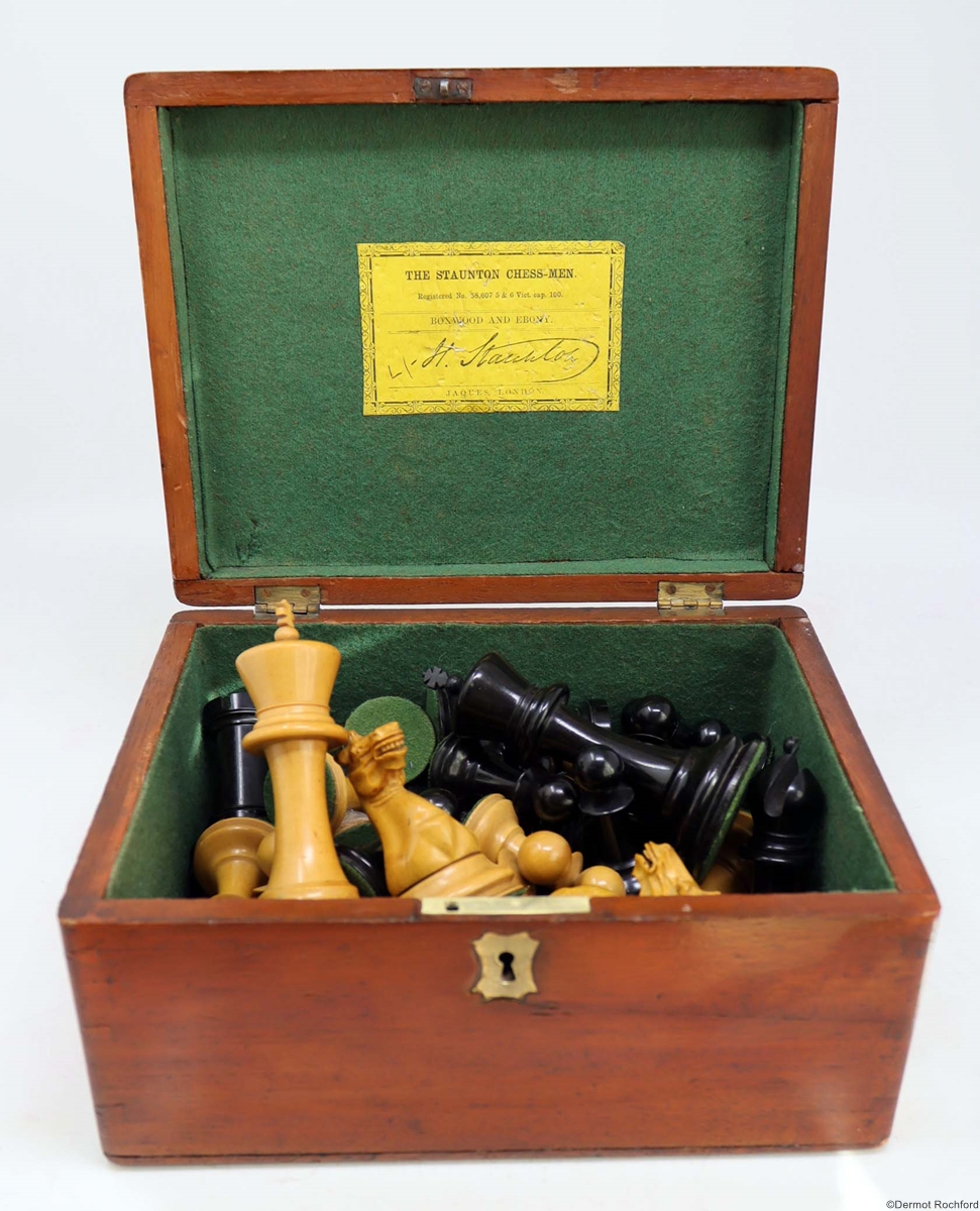 Antique Jaques Club Chess Set