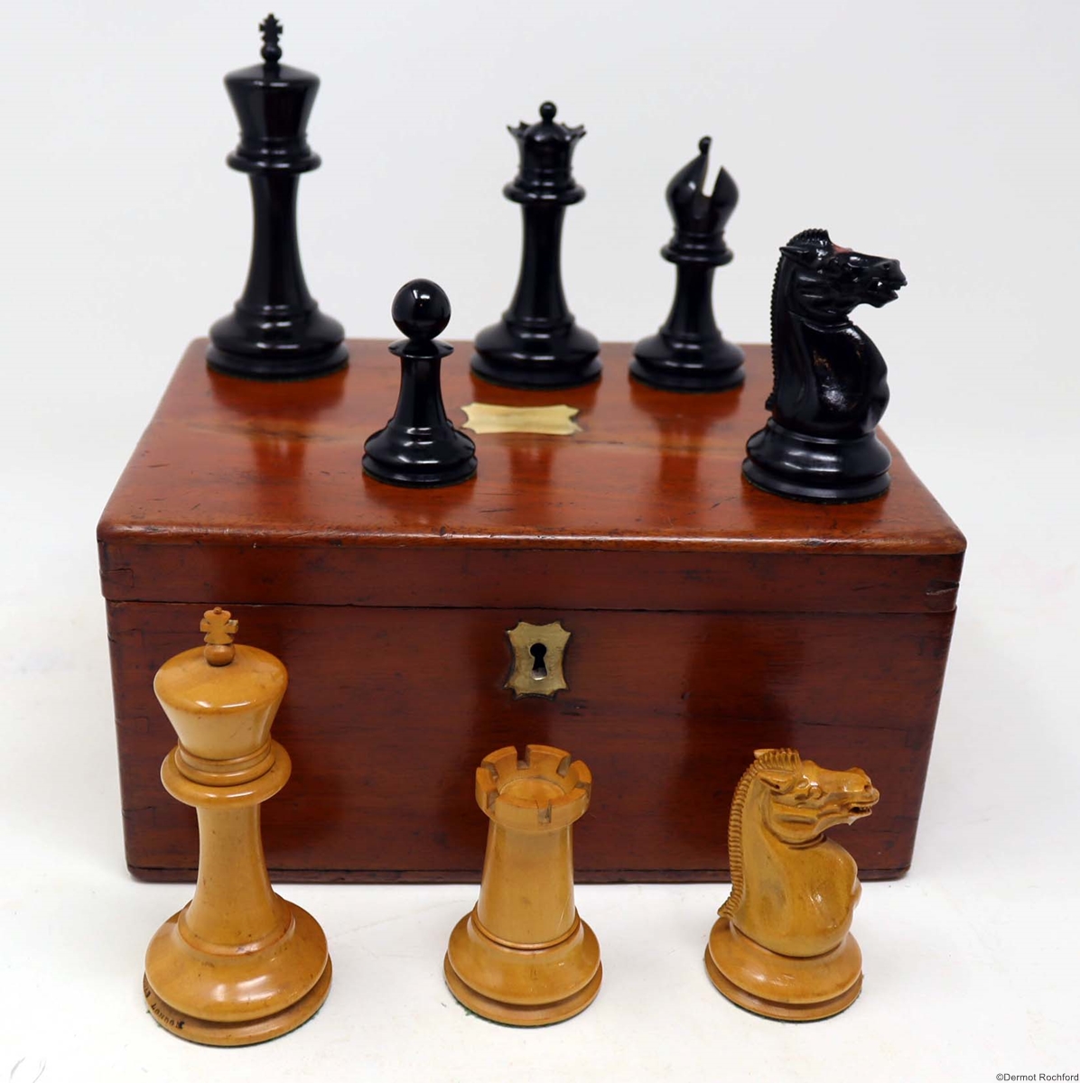 Antique Jaques Club Chess Set