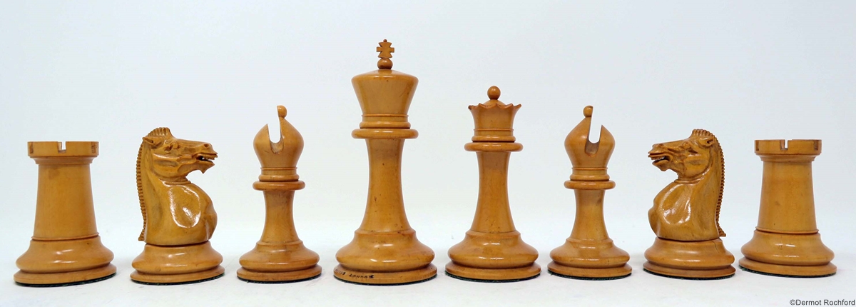 Antique Jaques Club Chess Set