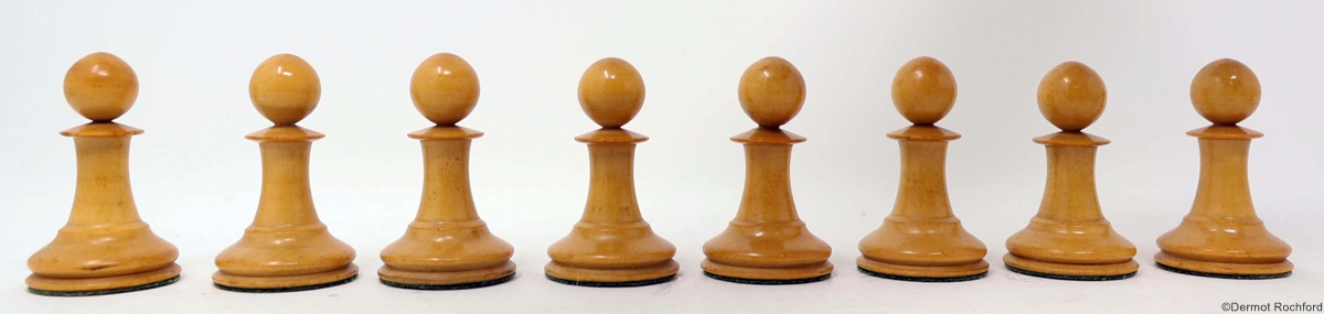 Antique Jaques Club Chess Set