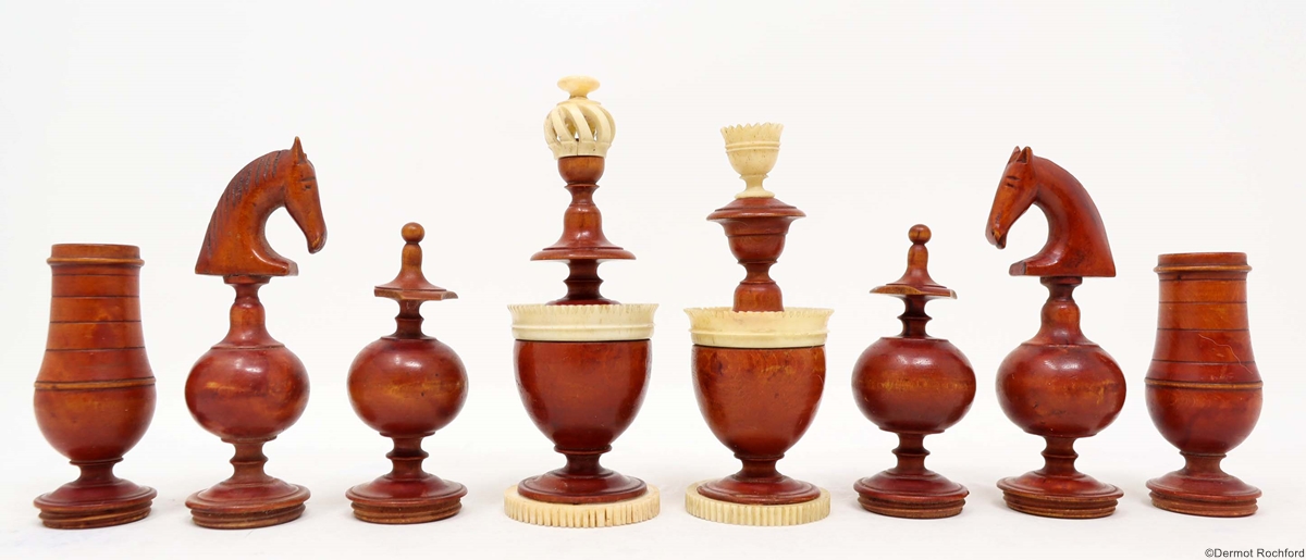 Antique Lyon Chess Set