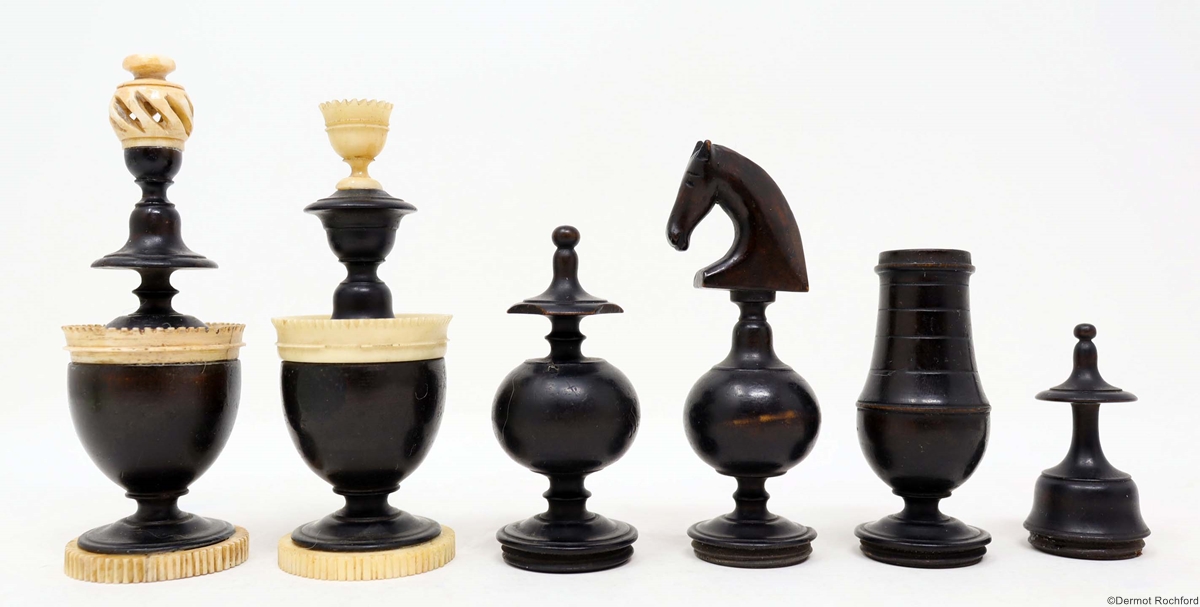 Antique Lyon Chess Set