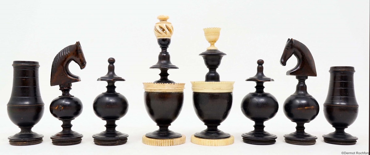 Antique Lyon Chess Set