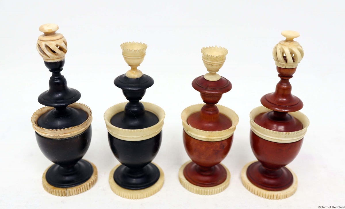 Antique Lyon Chess Set