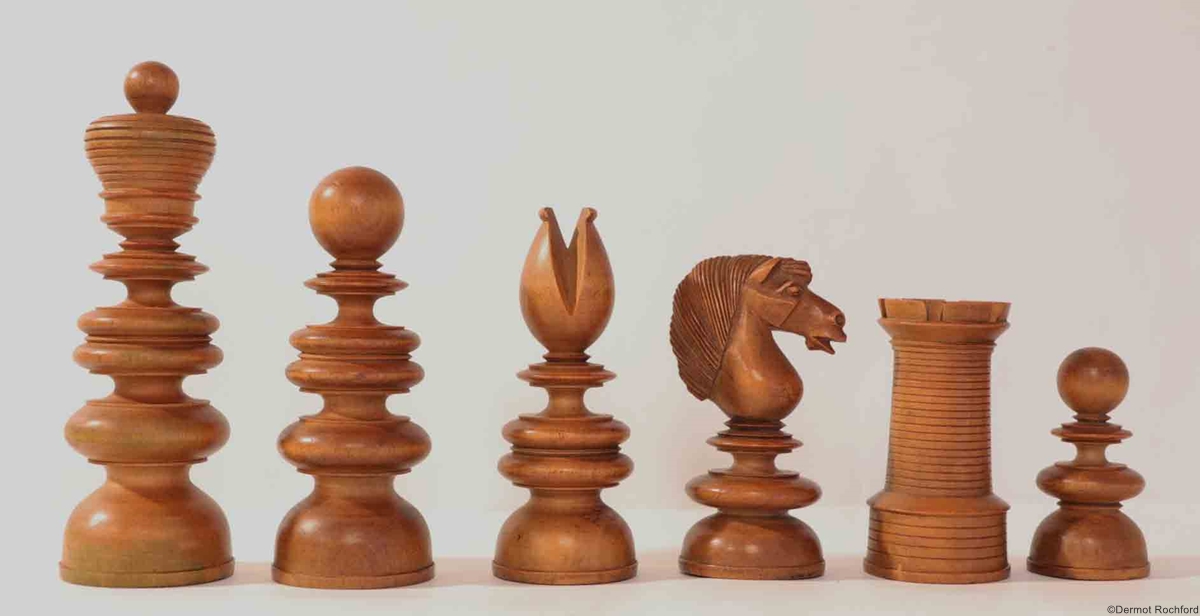 19th Century Club Chess Set by Merrifield