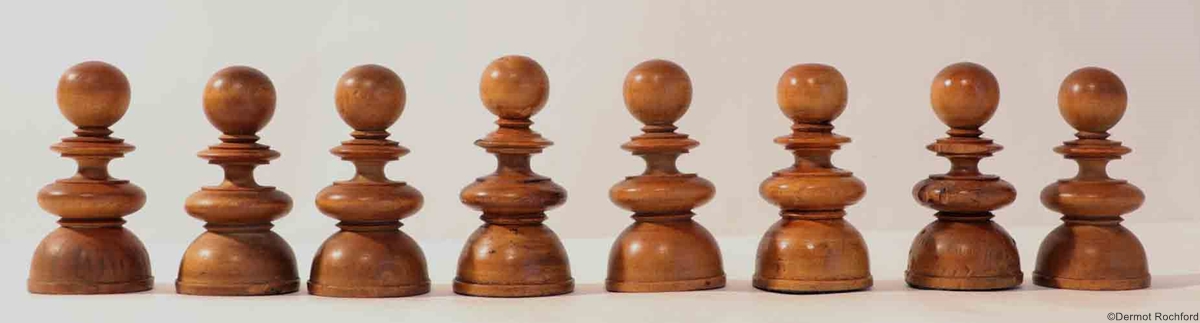 19th Century Club Chess Set by Merrifield