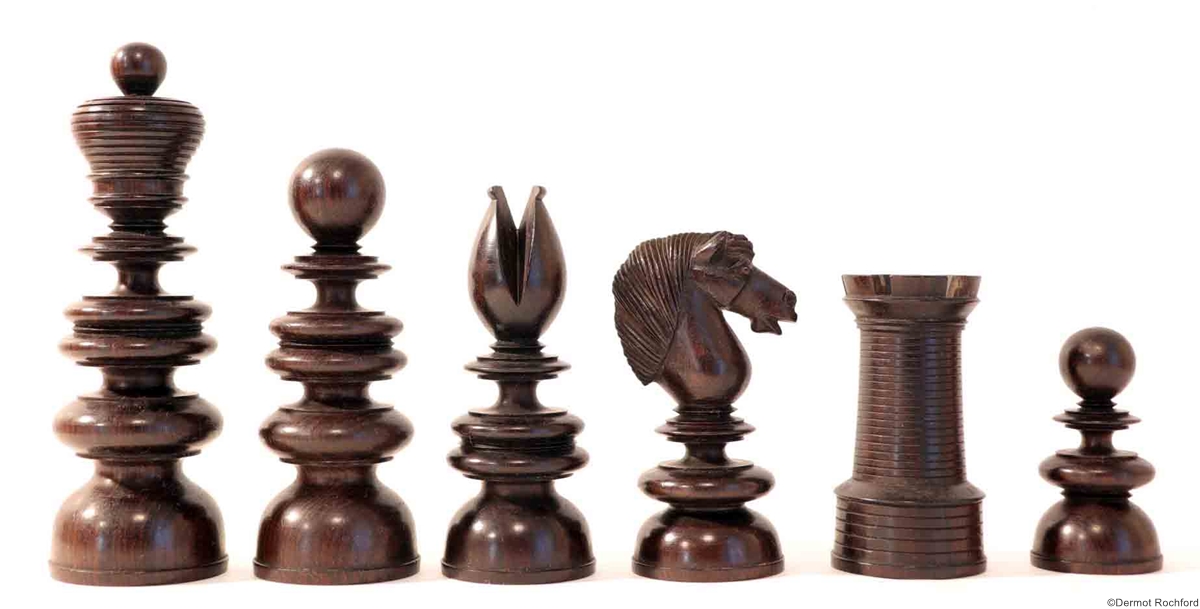 19th Century Club Chess Set by Merrifield