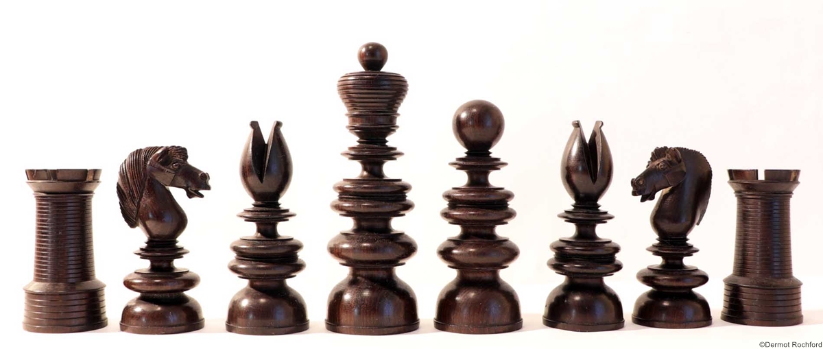 19th Century Club Chess Set by Merrifield