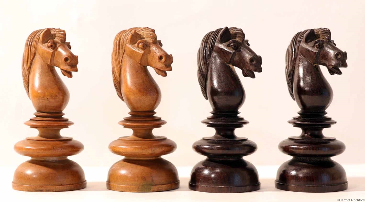 19th Century Club Chess Set by Merrifield