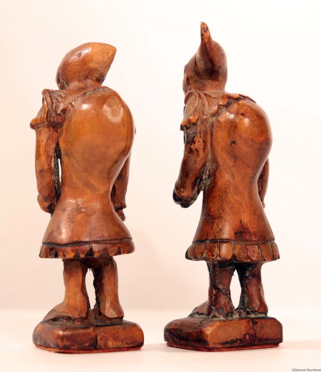 Antique French Figural Chess Set