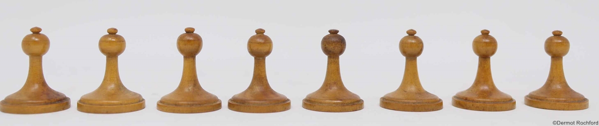 Antique Continental Chess Set