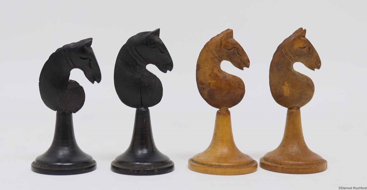 Antique Continental Chess Set