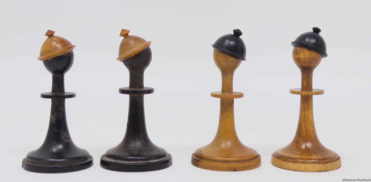 Antique Continental Chess Set