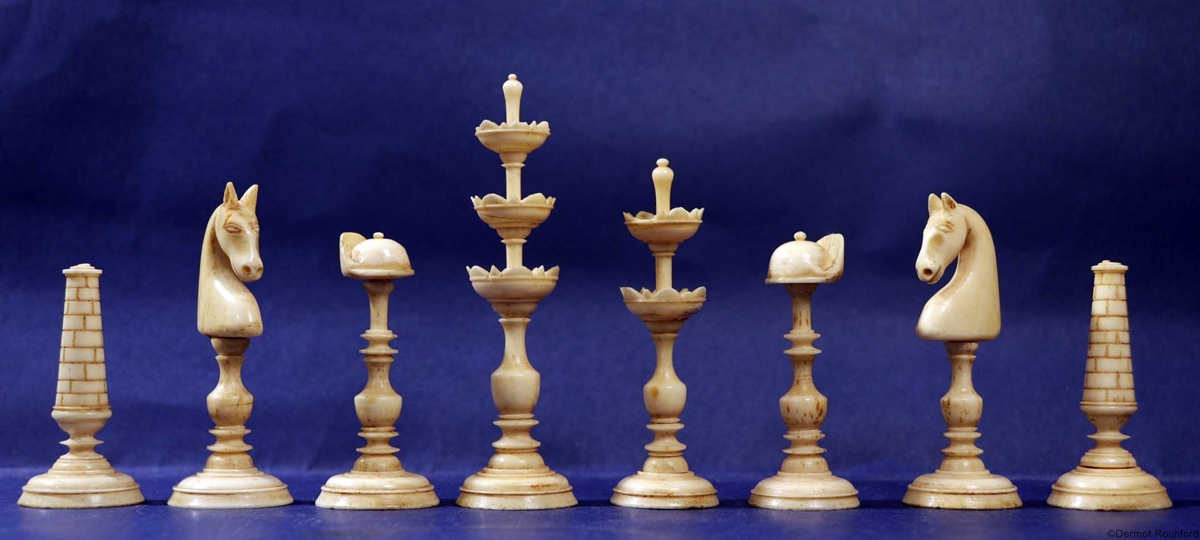 Antique Dutch Chess Set