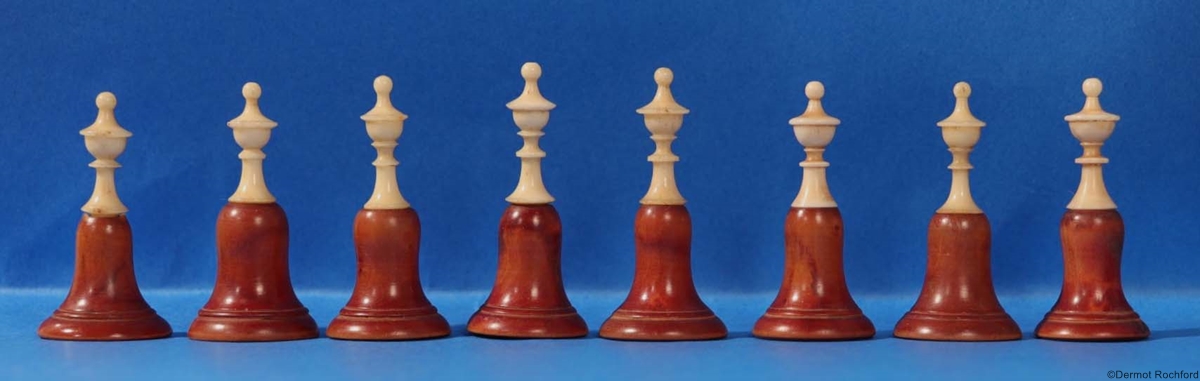 Antique Early Lyon Chess Set