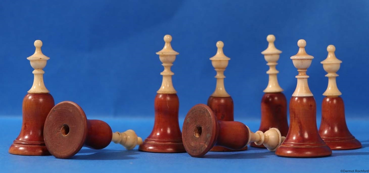 Antique Early Lyon Chess Set