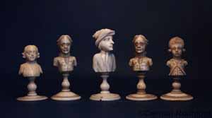 Antique Chess Set Pieces