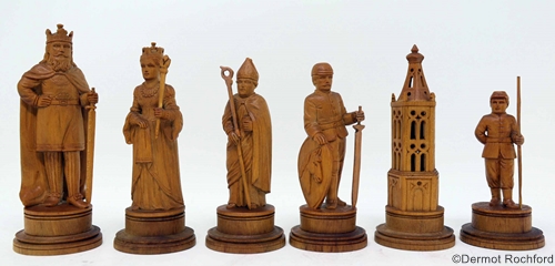 Antique Charlemange Chess Set