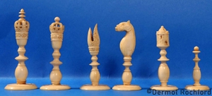 Fine Indian Antique Chess Set