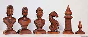 Antique Italian Bust Chess Set