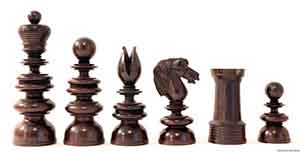 Antique St. George Chess Set