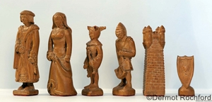 Unusual French Figural Chess Set